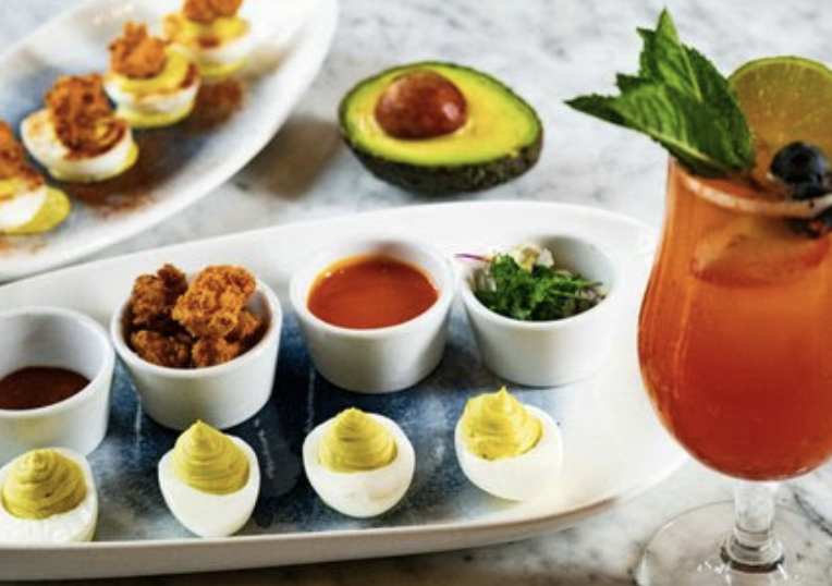 Chez Benedicte signature dishes Crab Cake Egg 's Benedict
Filet Mignon
Sea Bass
